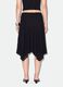 Black stretch skirt with asymmetric lace hem_2
