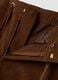 Brown stretch-fabric straight-fit trousers_5