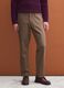 Brown regular-fit stretch cotton twill chino trousers_1