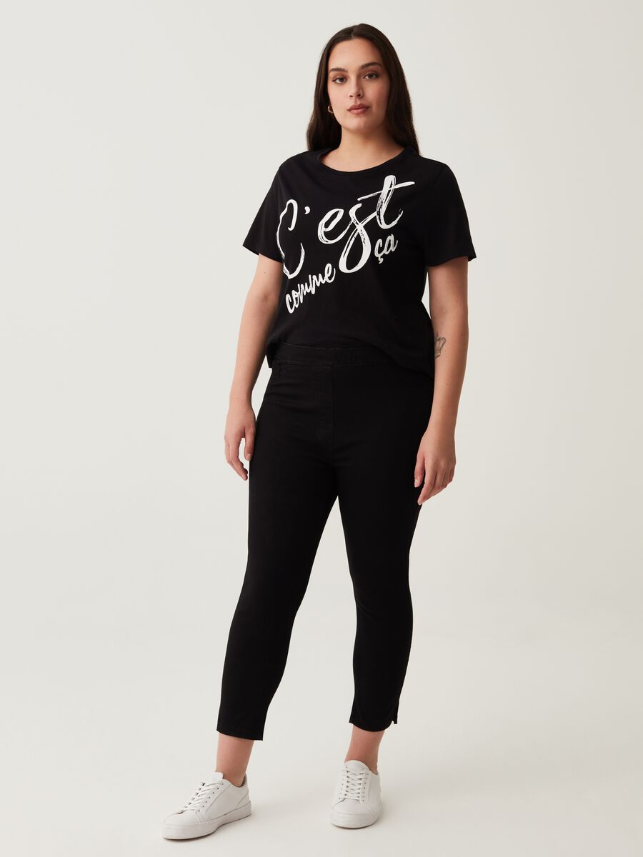 Curvy cropped jeggings with splits_0