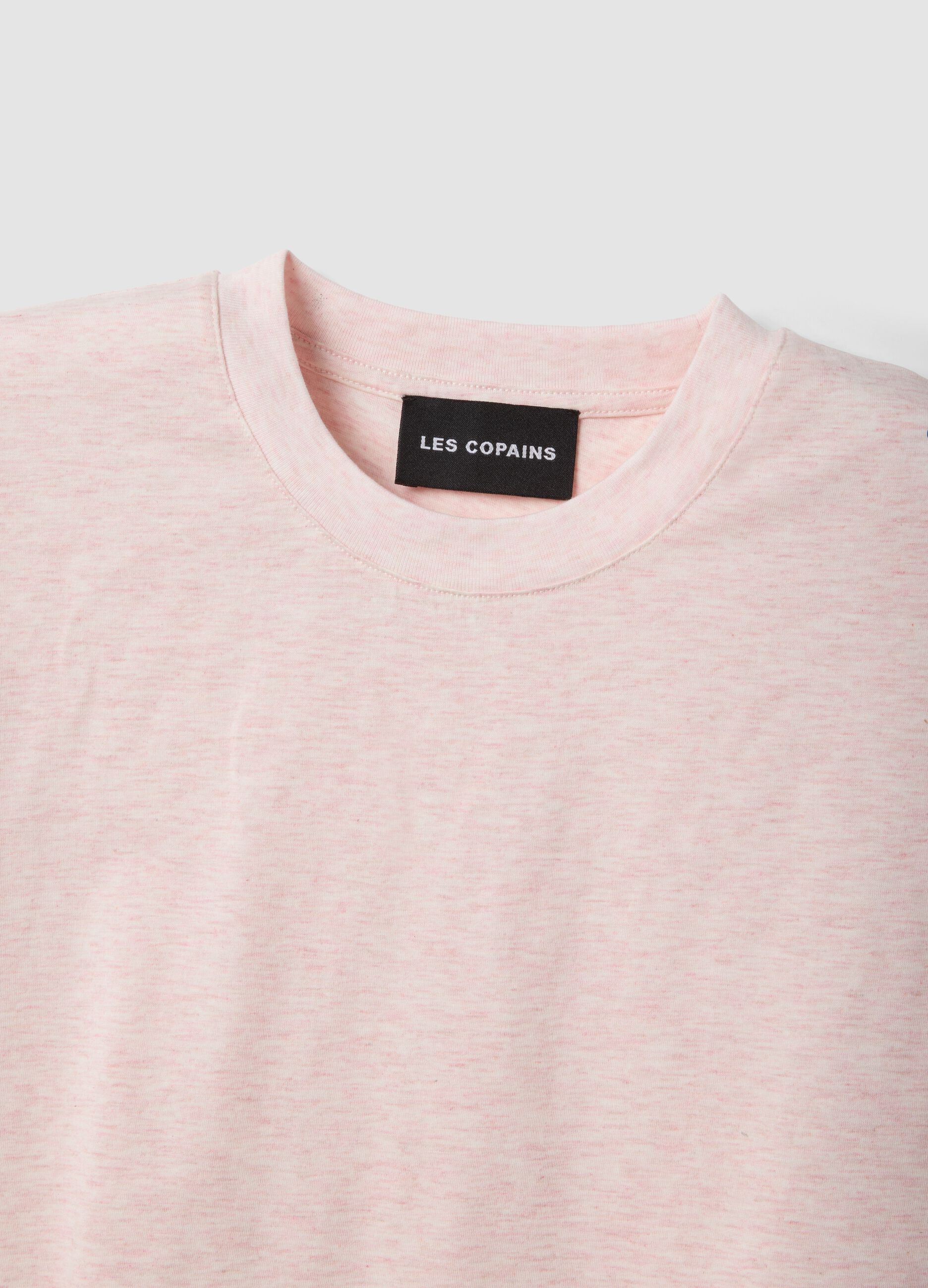 Rosa T-Shirt mit kurzen &Auml;rmeln aus Lyocell-Baumwollmix