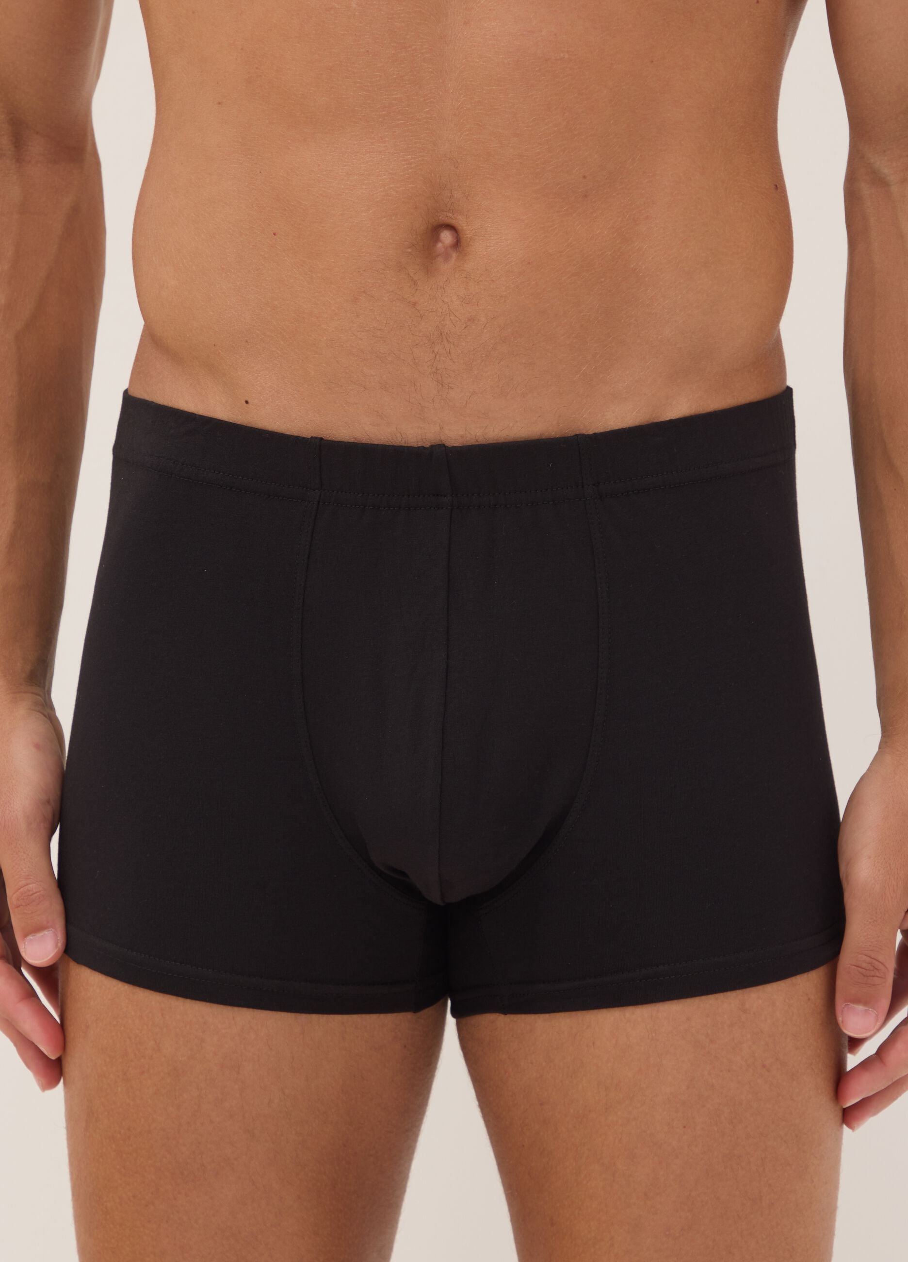 5er-Pack schwarze Boxershorts aus Bio-Baumwolle