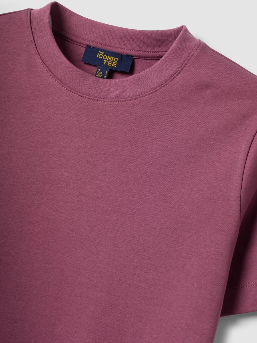 Pink relaxed-fit pure cotton short-sleeve T-shirt_2