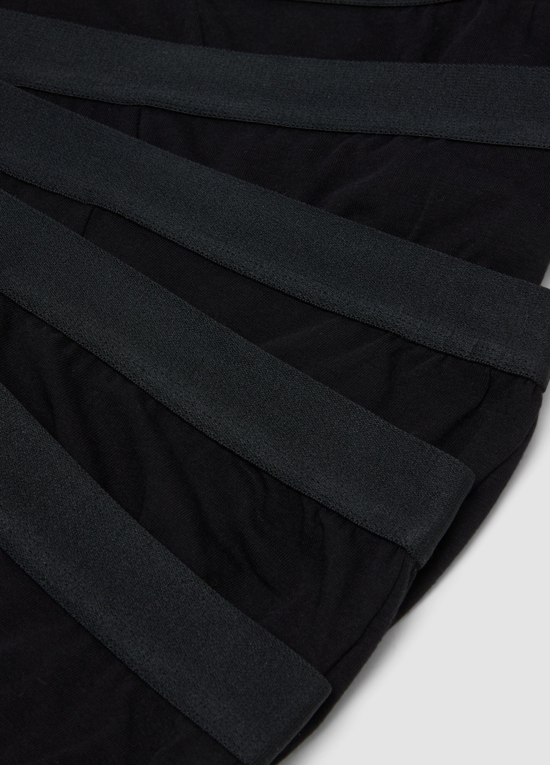 5er-Pack schwarze Herren-Slips aus elastischer Bio-Baumwolle