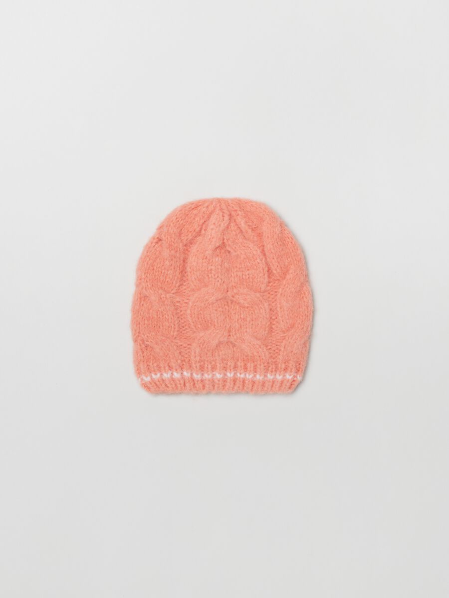 Cable knit beanie_0