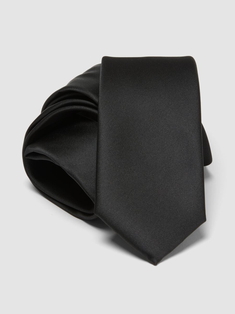 Classic black tie with 6 cm blade_2