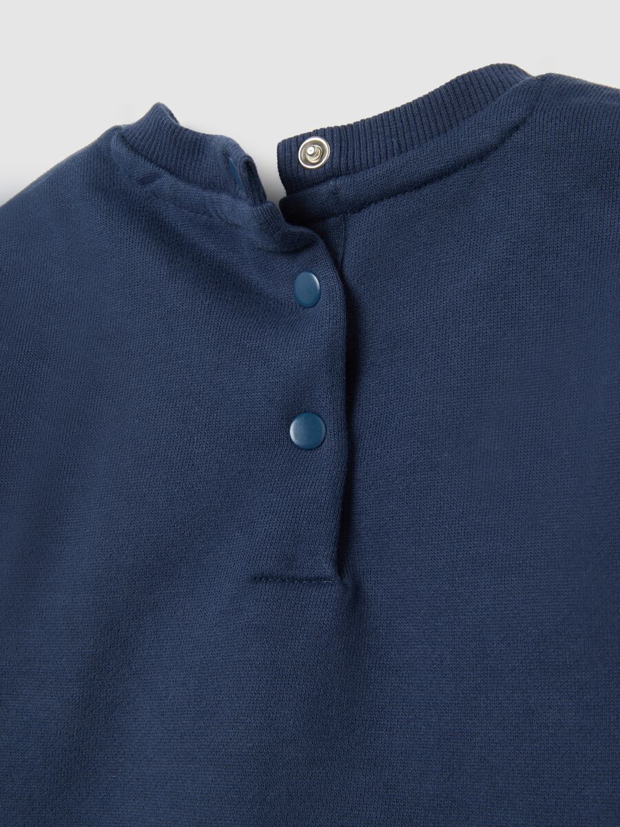 Multicolour girls' set in pure cotton with sequins_2