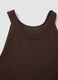 Enganliegendes Tanktop aus braunem Viskose-Mix_5