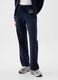 Blue cotton-blend trousers with drawstring and GAP logo_2