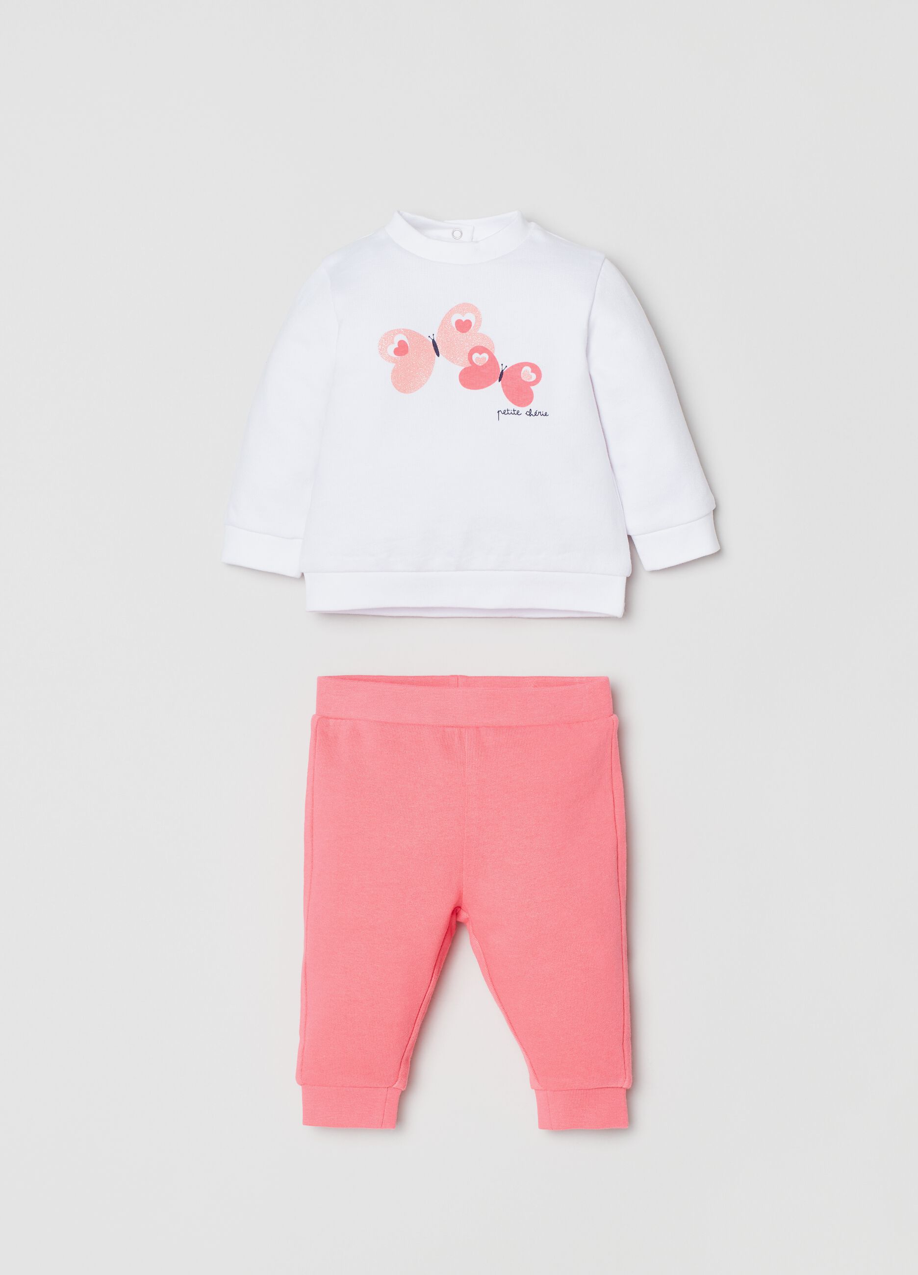 T-shirt with print and leggings set