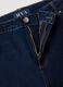 Blue stretch-cotton denim bootcut jeans_5