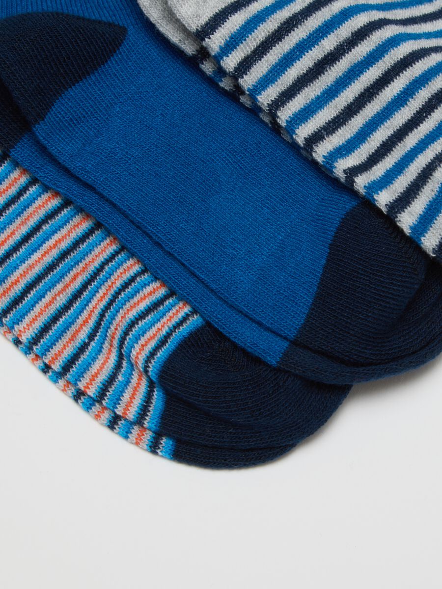 Child's Multicolour Cotton Blend Short Socks Multipack_2