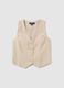 Slim fit beige waistcoat_4