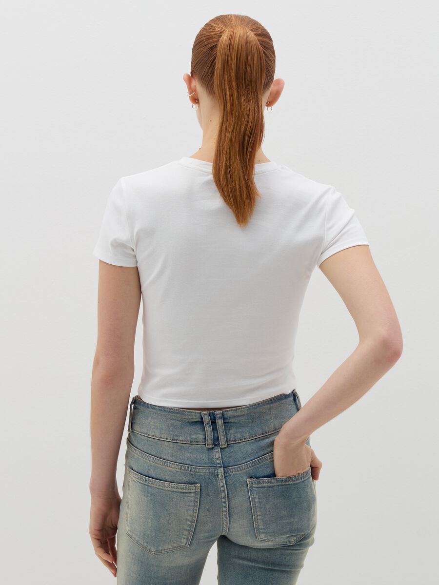 Printed cotton stretch T-shirt_3