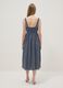 Blue pure cotton strappy dress with a summer print_2
