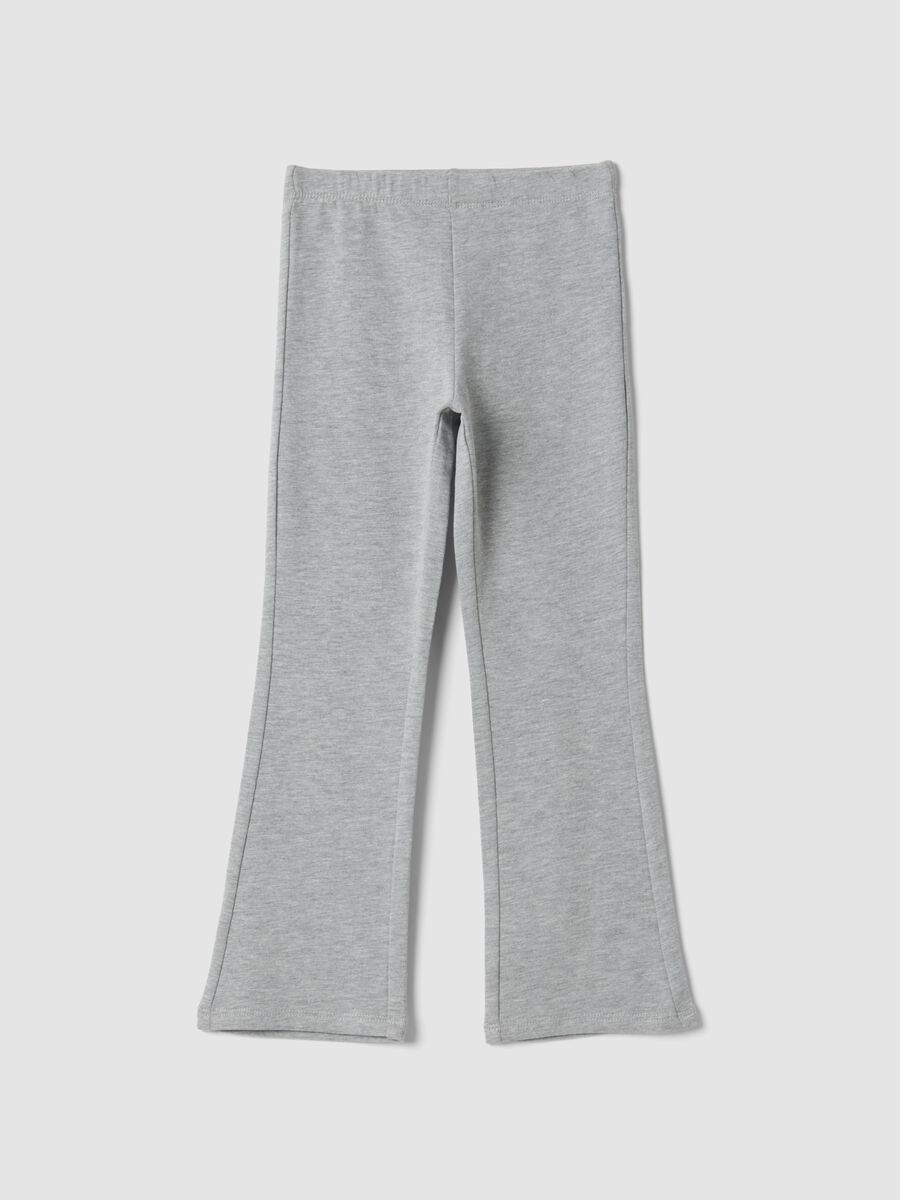 Graue Skinny-Fit-Leggings aus elastischer Bio-Baumwolle_0