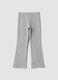 Graue Skinny-Fit-Leggings aus elastischer Bio-Baumwolle_0