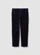 Cal&ccedil;as chino azul-marinho regular fit em bombazina de algod&atilde;o el&aacute;stico_4