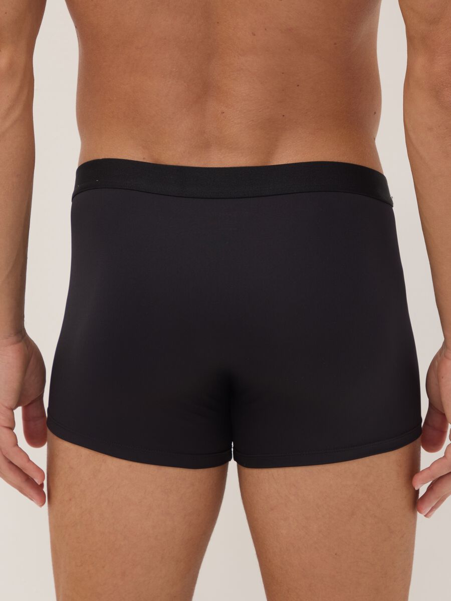 3er-Pack schwarze Boxer aus elastischer Mikrofaser_2