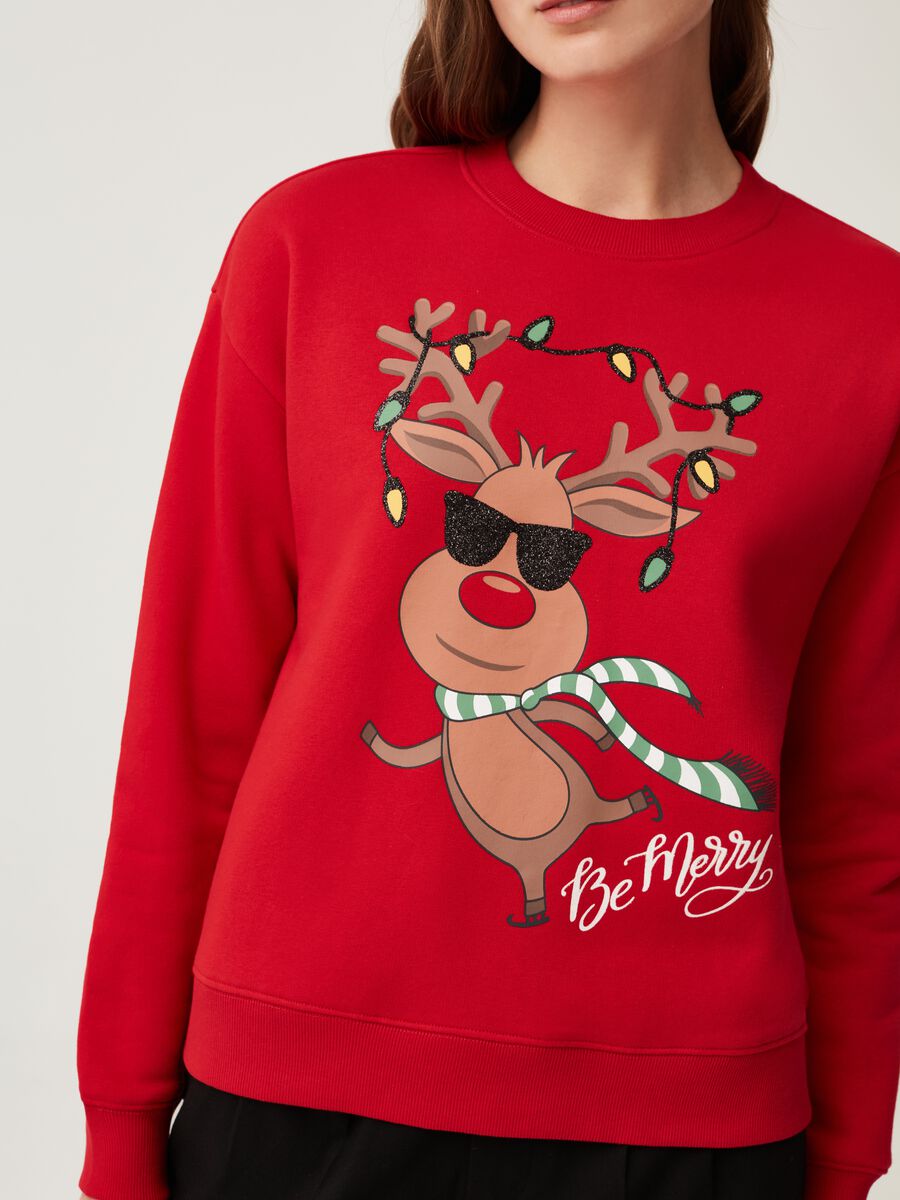 Sweatshirt with Rudolph the Red-nosed Reindeer print_1