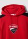 Red Ducati printed cotton-blend hoodie_1