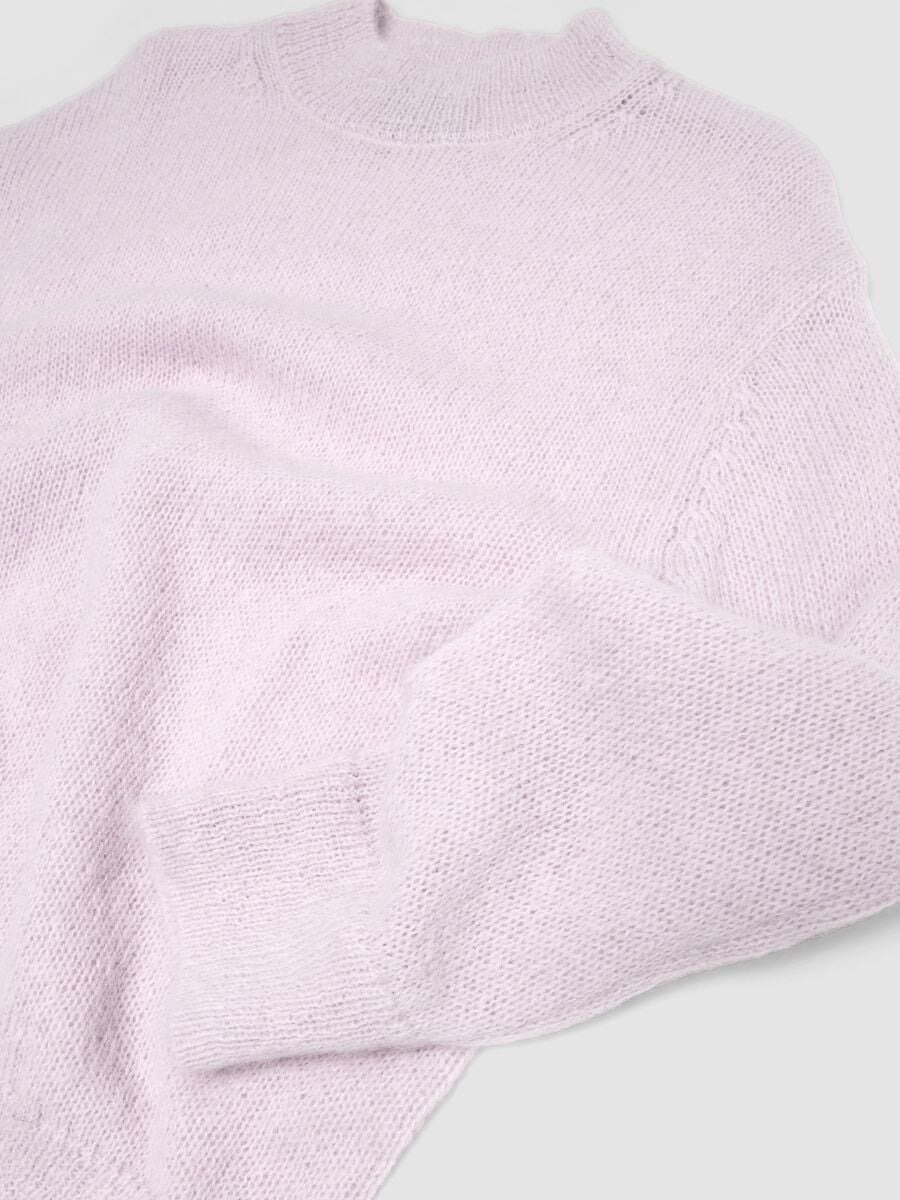 Light Pink Mohair Crew-Neck Jumper_7