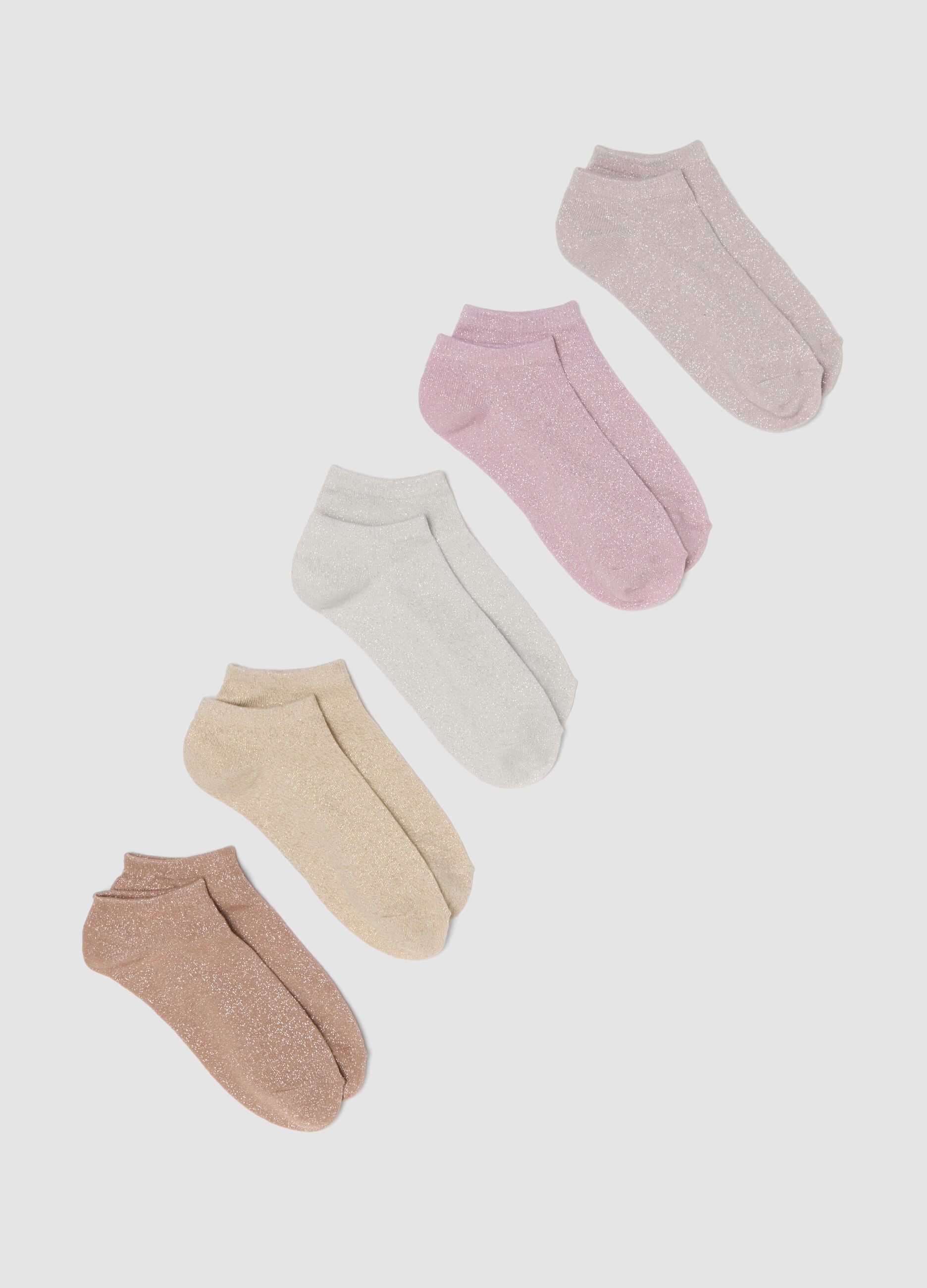 Five-pack of multicolour organic cotton socks