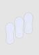 3er-Pack wei&szlig;e Invisible-Socken aus Bio-Baumwolle_0