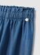Girls' blue culotte jeans in pure lyocell regular fit_2