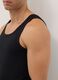 Pack of three black pure cotton tank tops regular fit_3