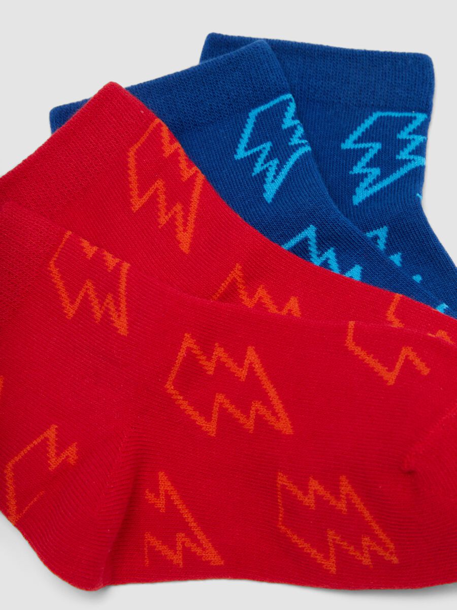 5-pack of multicolour short socks in stretch organic cotton_2