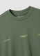 Green pure cotton short-sleeve T-shirt_5