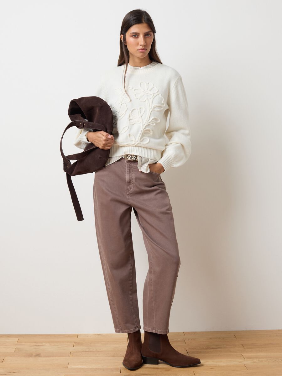 White Sweater with Embroidery_2