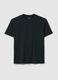 Black cotton blend t-shirt regular fit_4
