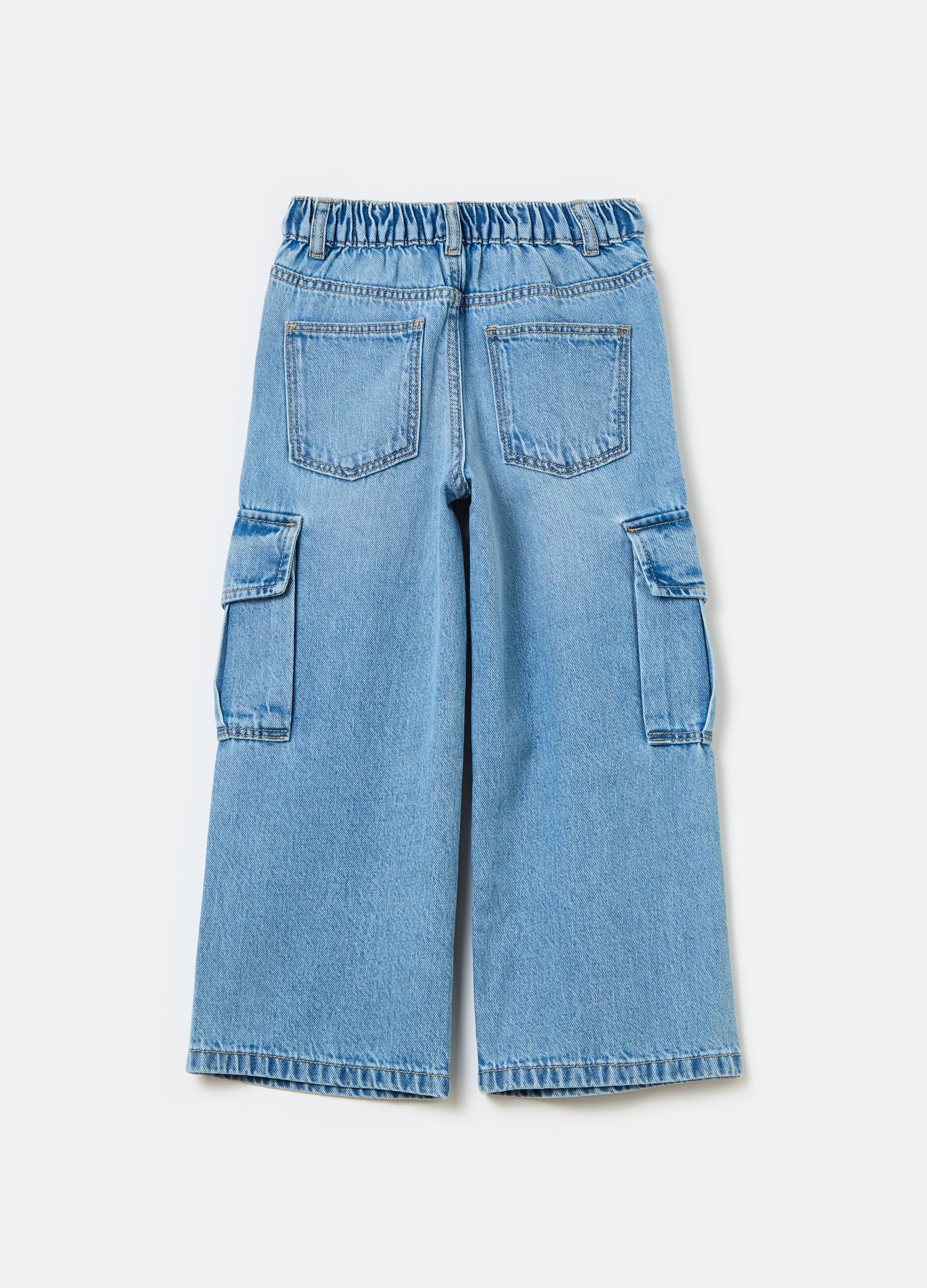 Cotton cargo jeans