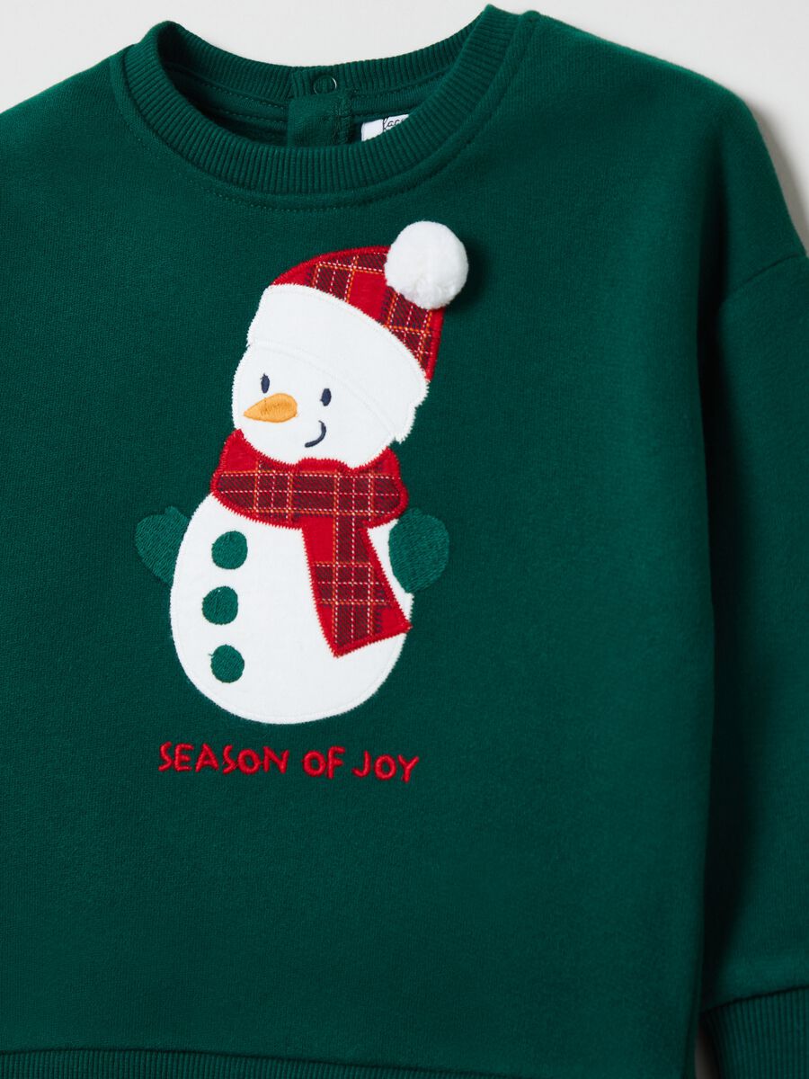 Sweatshirt with snowman patch_2