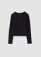 Black slim-fit stretch organic cotton jersey T-shirt_0
