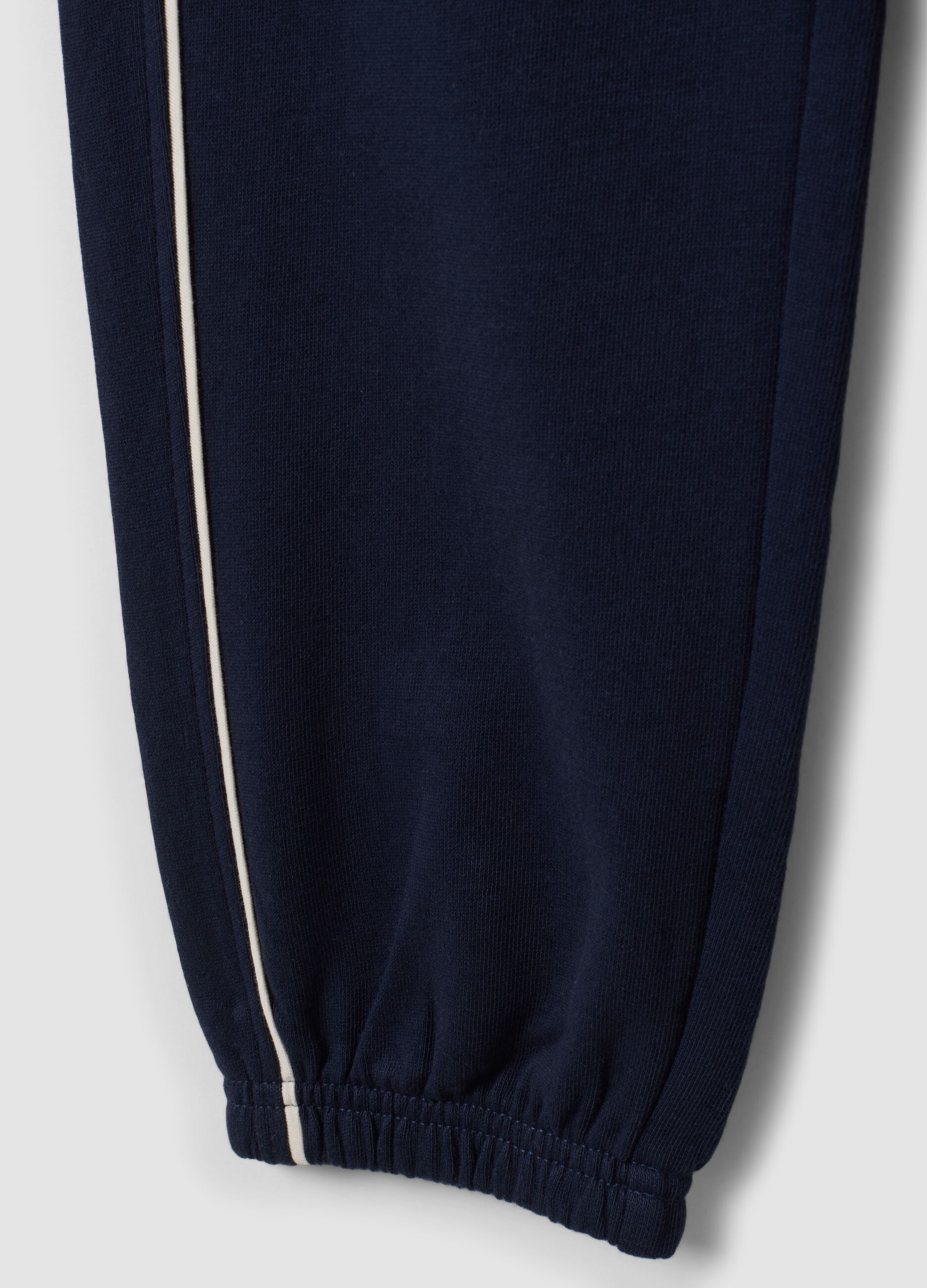 Blue organic cotton comfort-fit joggers for boys