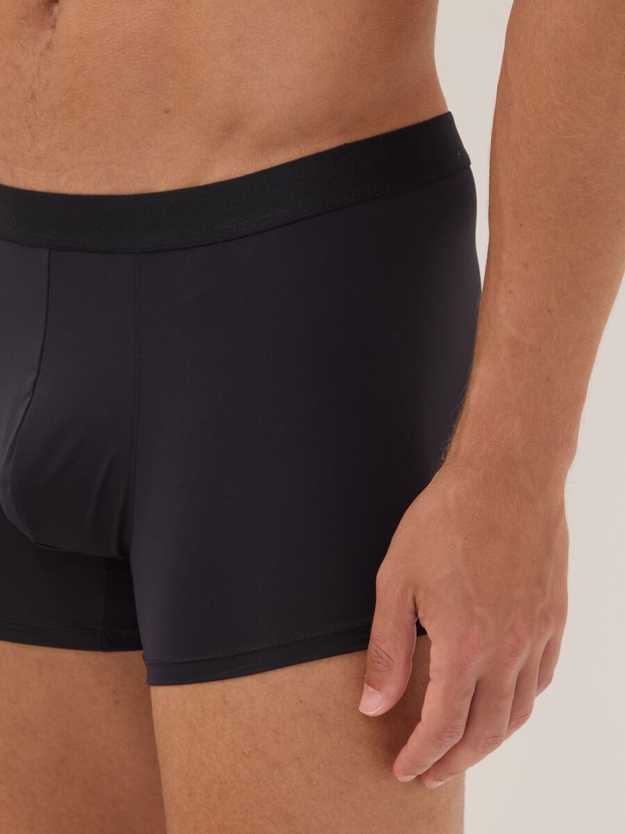 3er-Pack schwarze Boxer aus elastischer Mikrofaser_3