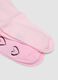 Tripack di calze midi rosa in cotone organico elasticizzato_1