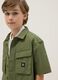 Boys&rsquo; green pure cotton shirt, oversized fit_2