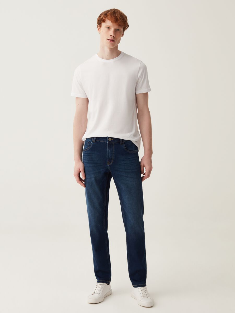 Skinny-fit jeans with five pockets_0