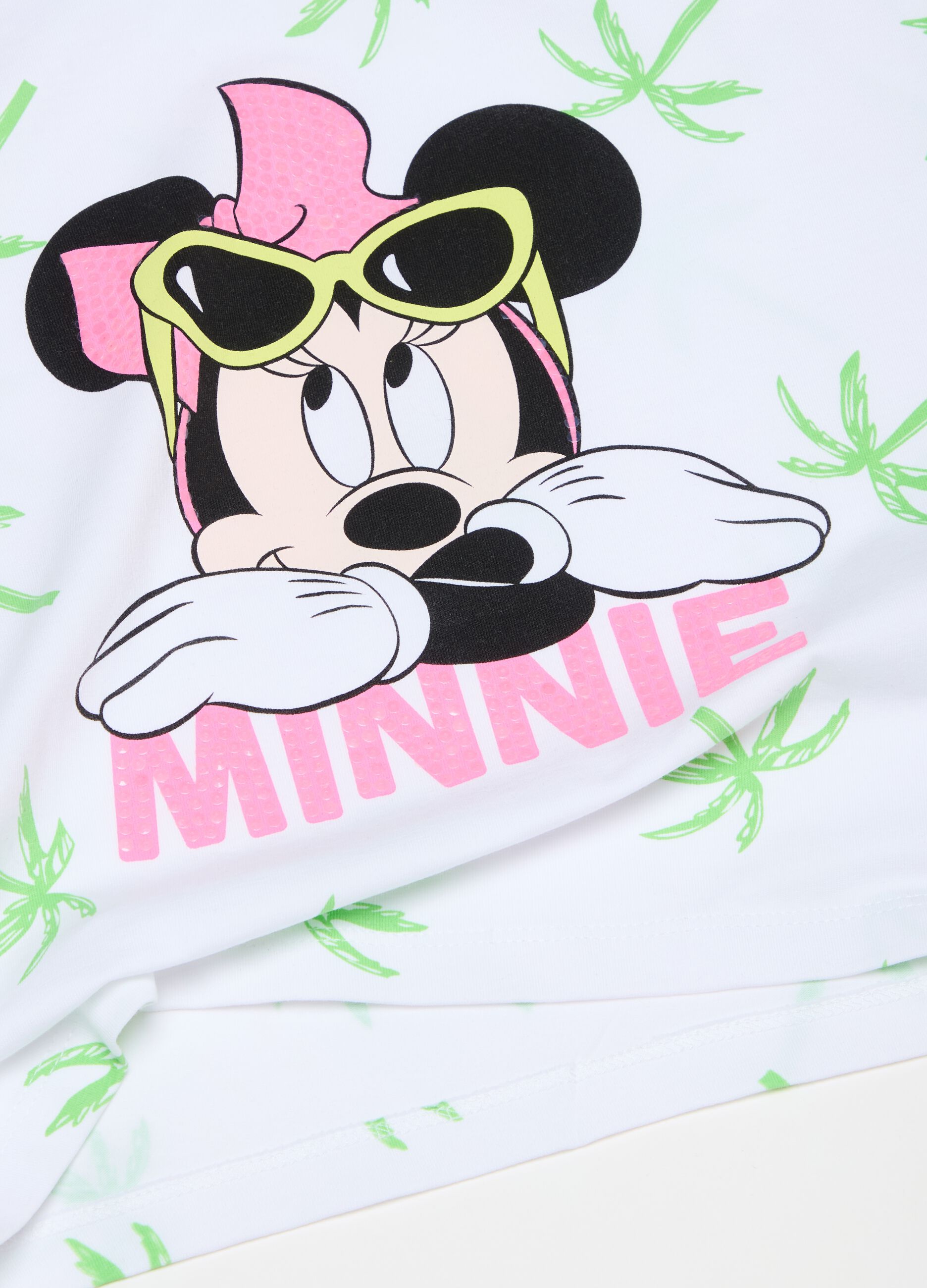 Jogging set with Minnie Mouse print and diamantés