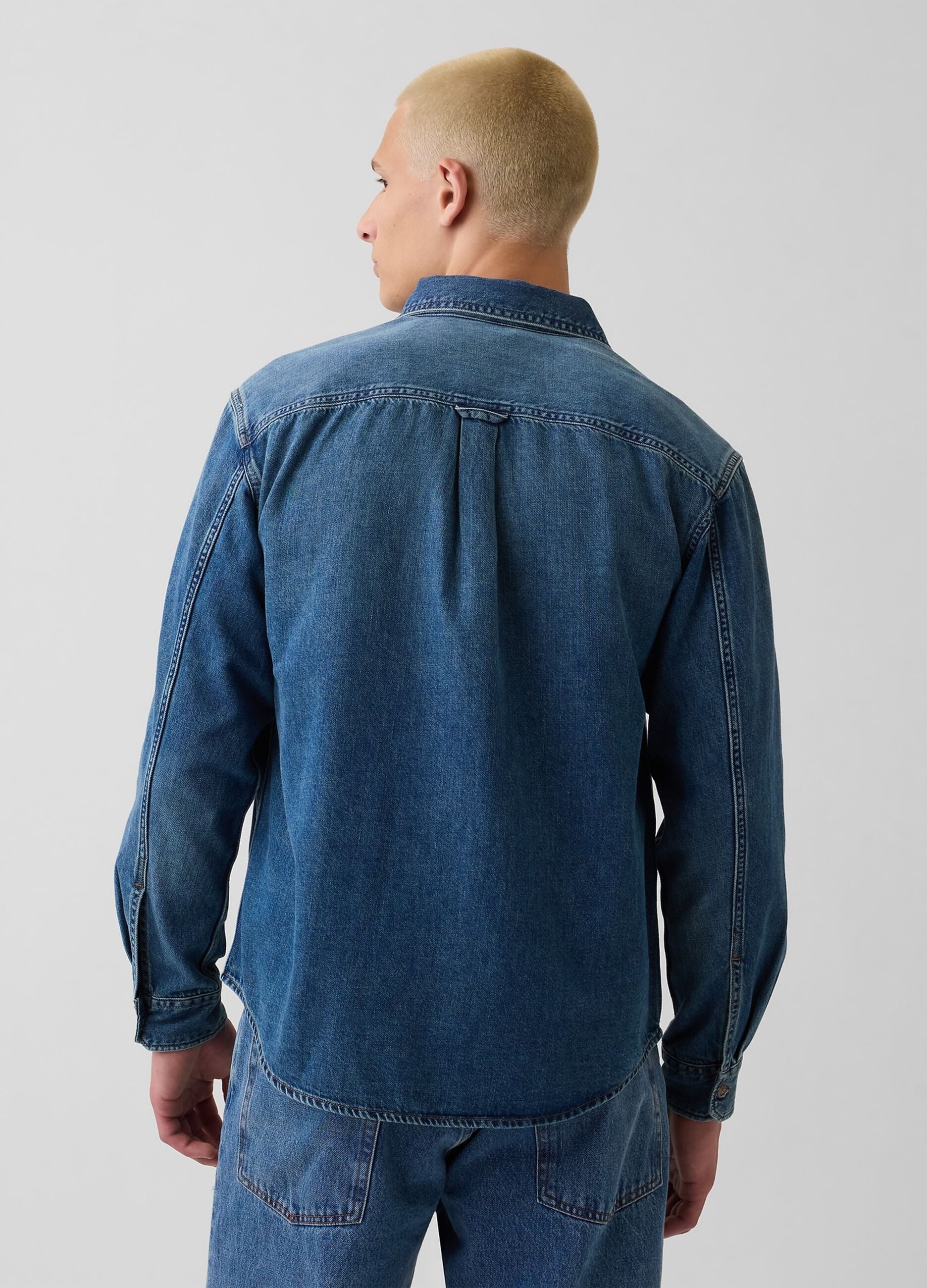 Denimhemd aus Baumwoll- und Lyocell-Mix