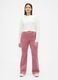 Regular fit pink stretch trousers_0