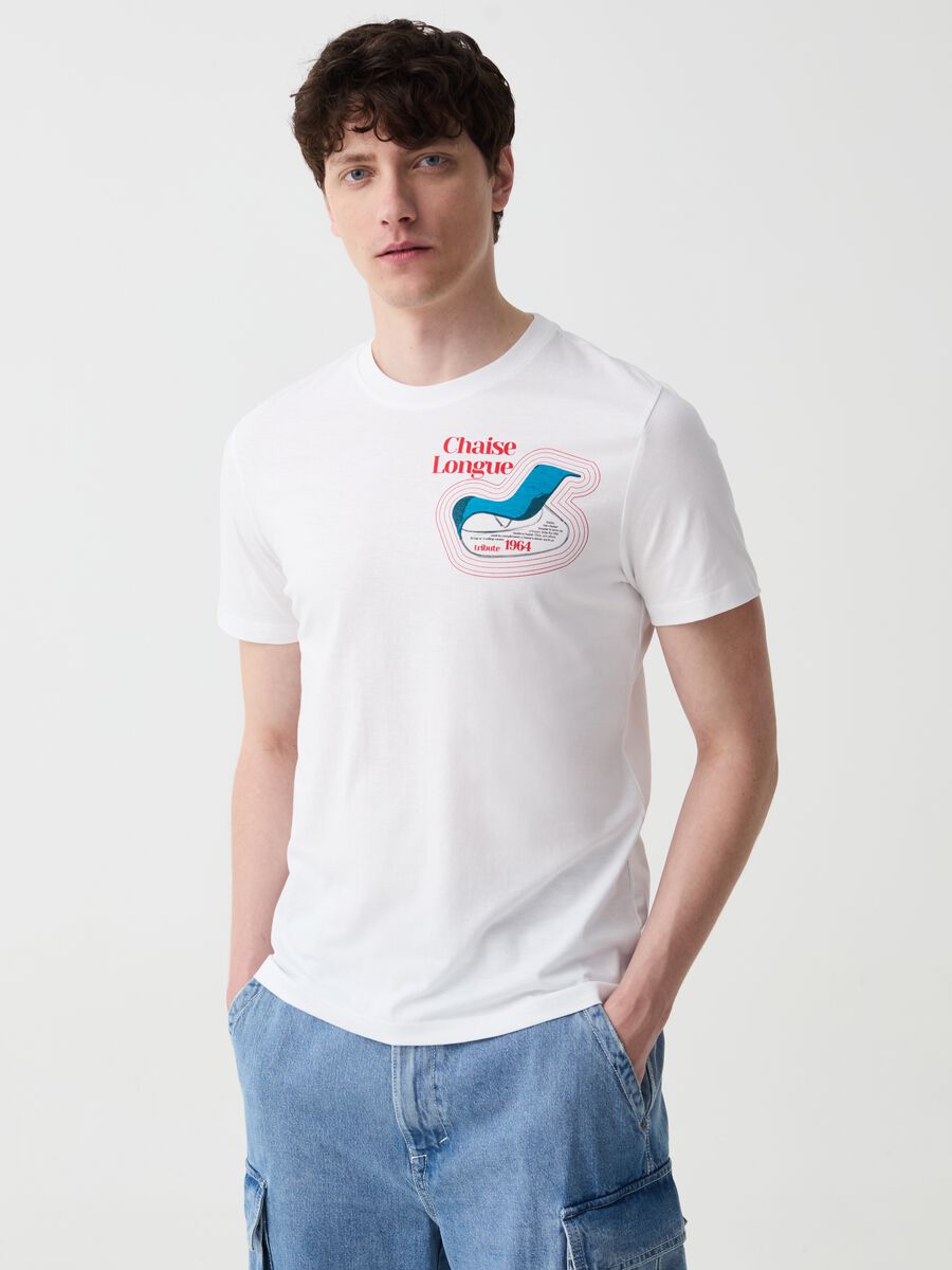 T-shirt con stampa Chaise Longue_1