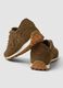 Brown genuine leather lace-up trainers_1