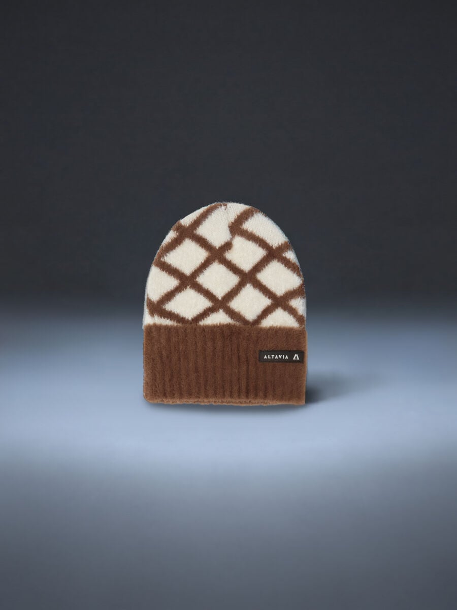 Knitted diamond-pattern beanie ALTAVIA WITH DEBORAH COMPAGNONI_0