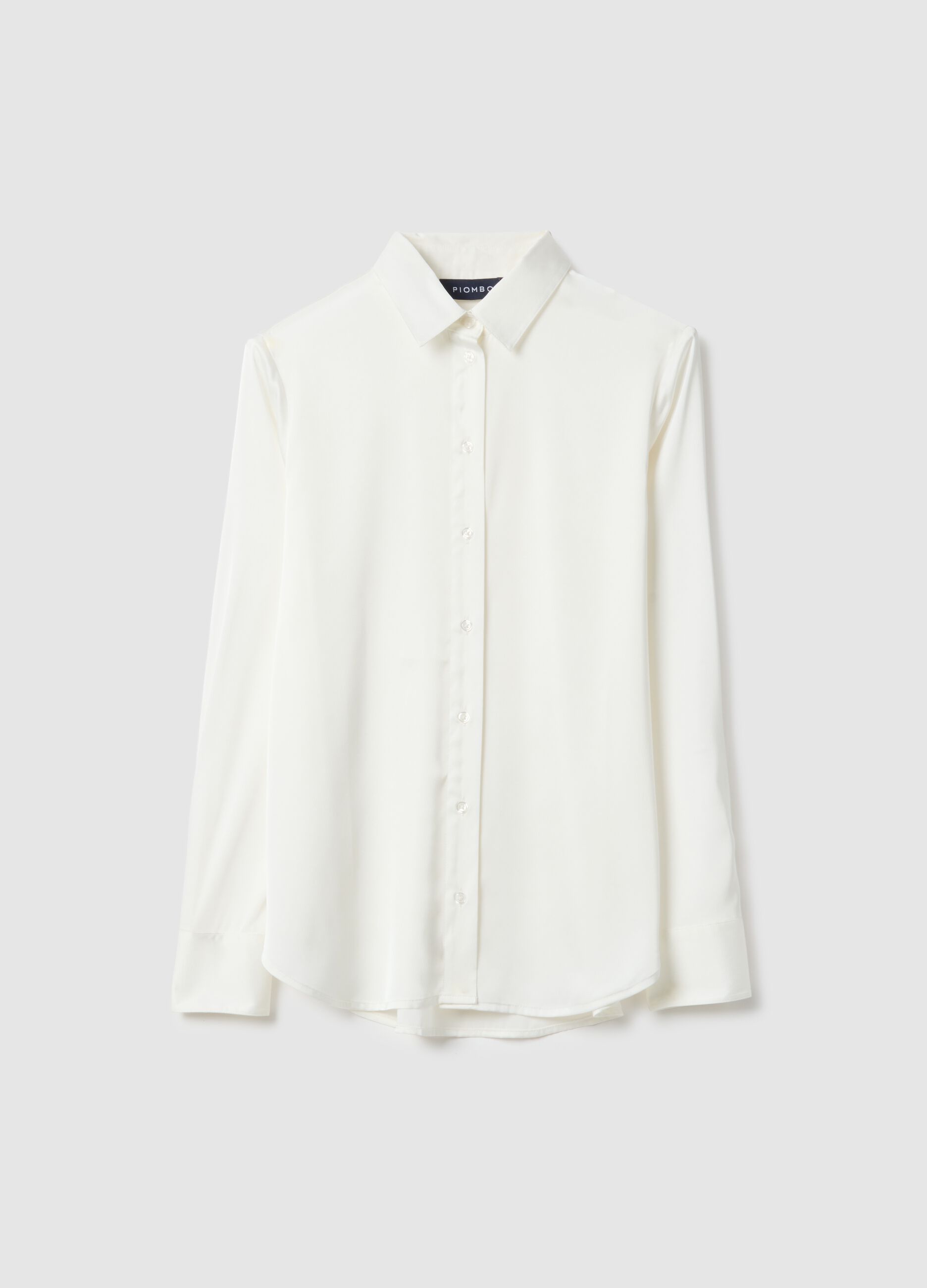 White long-sleeve regular fit shirt