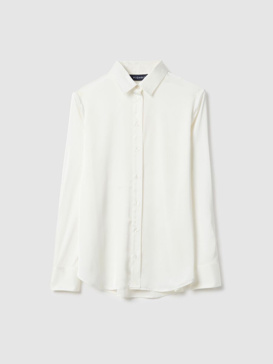 White long-sleeve regular fit shirt_0